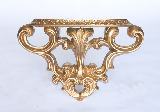 Gold Ornate Wall Shelf $10