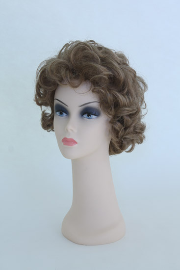 Short Curly Brown Wig $8