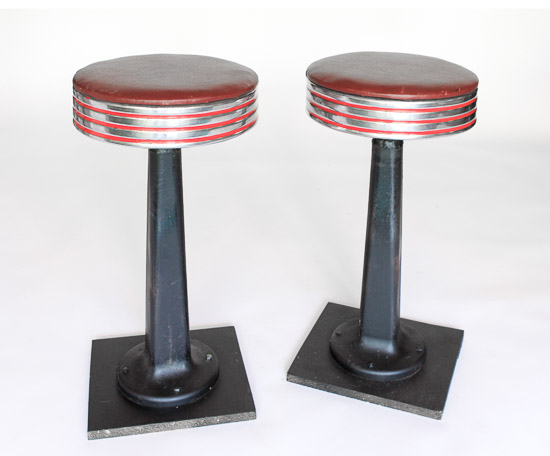 Red Soda Fountain Stools  $20 Each or $30 Pair