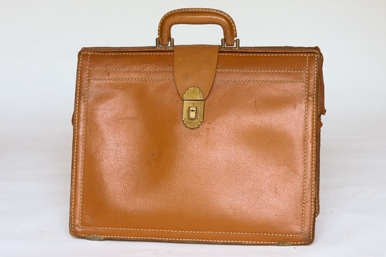 Camel Leather Briefcase $15