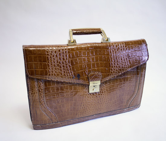 Fake Crocodile Briefcase $15