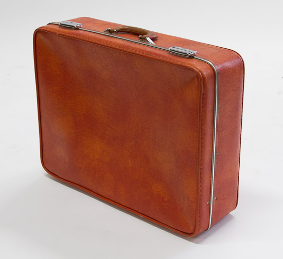 18x24 Bright Orange INVICTA Suitcase $15