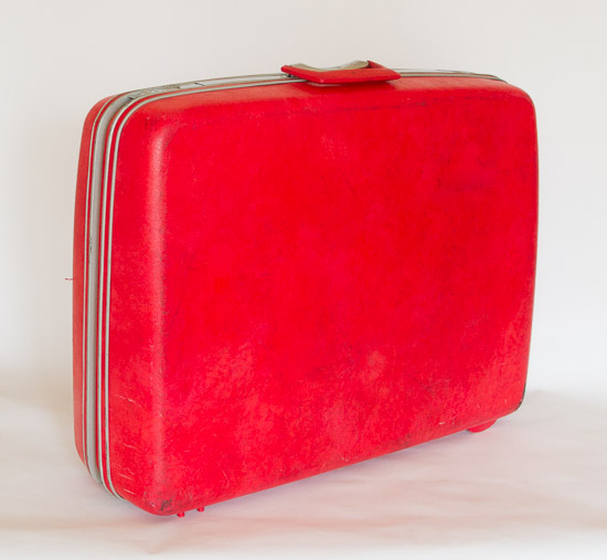 Red Samsonite Hardside Suitcase $20