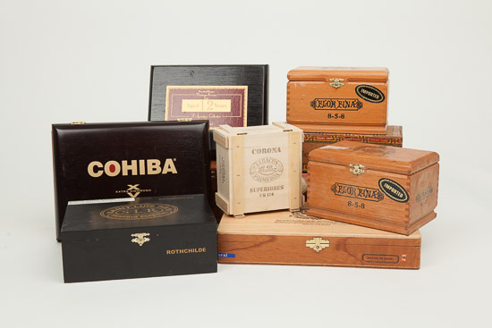 Assorted Cigar Boxes   $3-5 Each