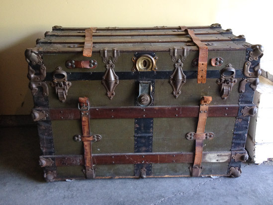 Flat-topped Treasure Trunk $50