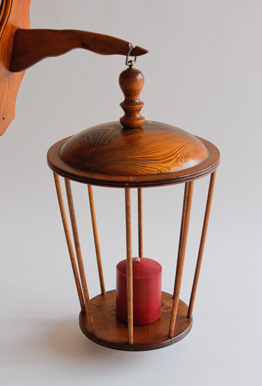 Wooden Candle Lantern $10