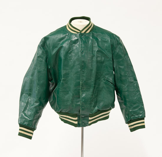 40L Green Leather Jacket $15