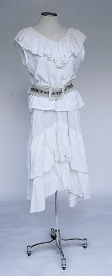 White Cotton Gypsy Style Skirt and Top $10