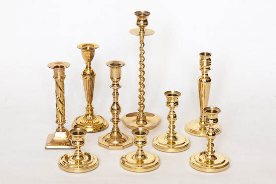 Brass Candlestick Assortment $25