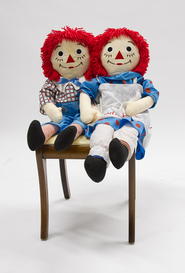 Large Raggedy Ann & Andy Dolls $15 for the Pair