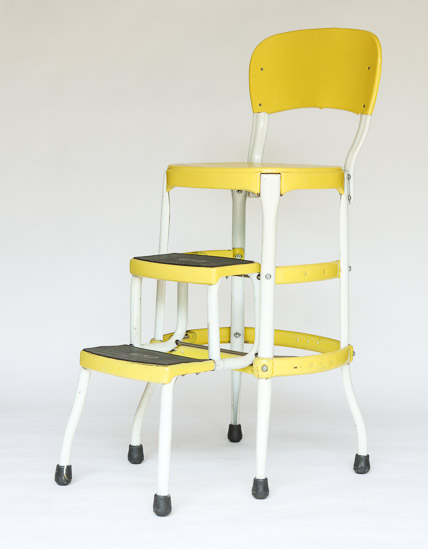 Yellow Kitchen Chair with Steps  $25