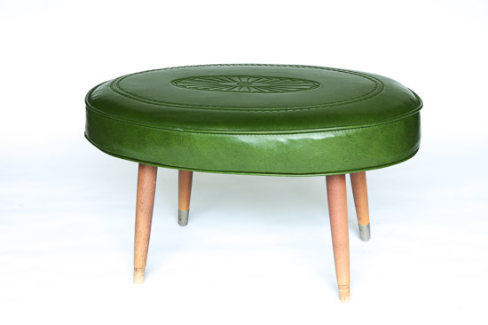 Vintage Green Foot Stool  $10