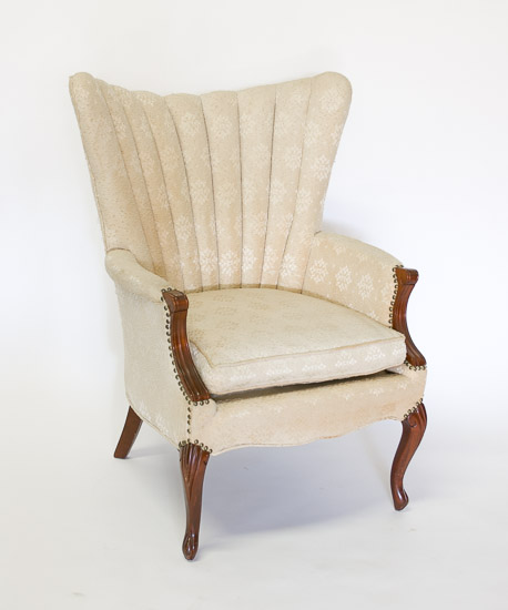 Cream Channel Back Queen Anne Chairs $25 Each