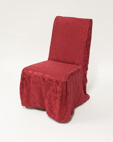 Red Damask Chair Covers (Set of 7) $5 Each