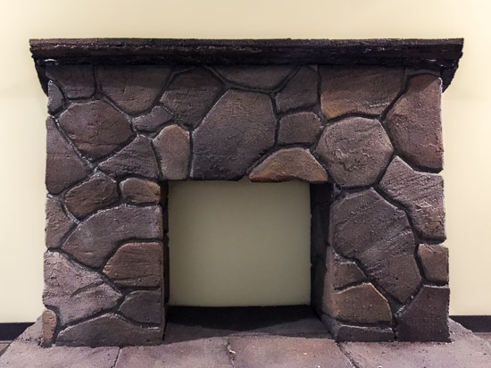 The Lodge Stone Fireplace  (Light weight) 78