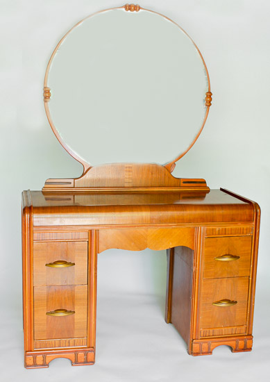 60s Vanity with Round Mirror  $50