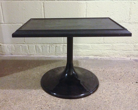 Mid-century Black Side Table  $25