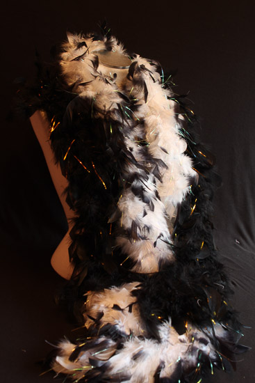 Black and White Feather Boas (2) $10