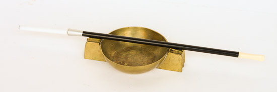 Cigarette Holder and Brass Ashtray $6