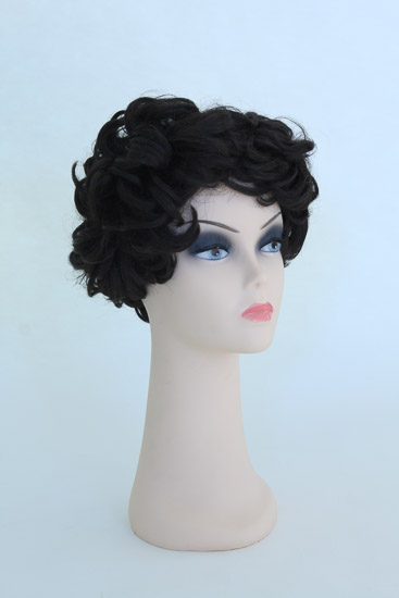 Short Curly Black Wig $5