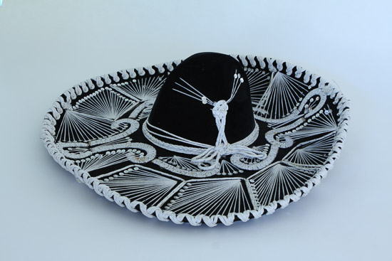 Black and White Mariachi Sombrero $8