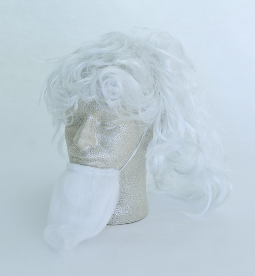 Mens White Wig and Beard $6