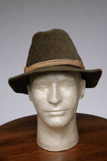 Men's Green Corduroy Fedora $4