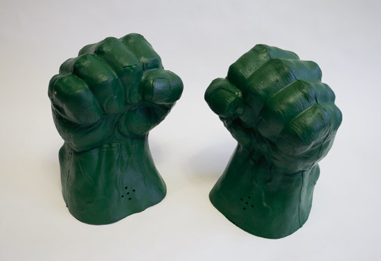 Incredible Hulk Hands with Sound $8