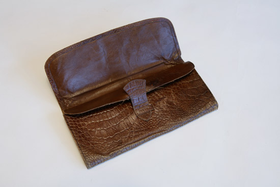 Brown Animal Skin Wallet $3