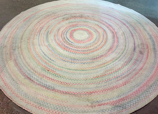 Round Braided Rug $55