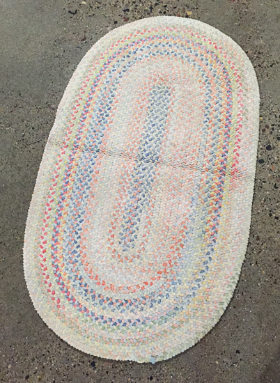 Oval Braided Rug $15