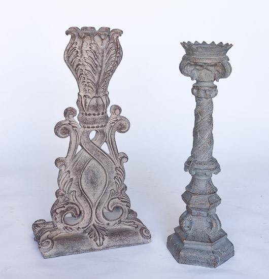 Grayish Stone Candle Holders $15