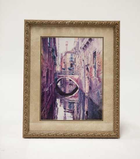 Venice Painting in Gold Frame $20