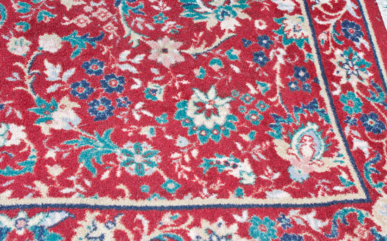 Red & Blue Floral Rug