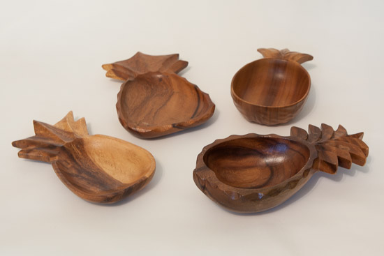 Wood Pineapple Bowl Assortment  $8