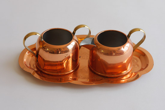 Copper Sugar/Creamer Set $5