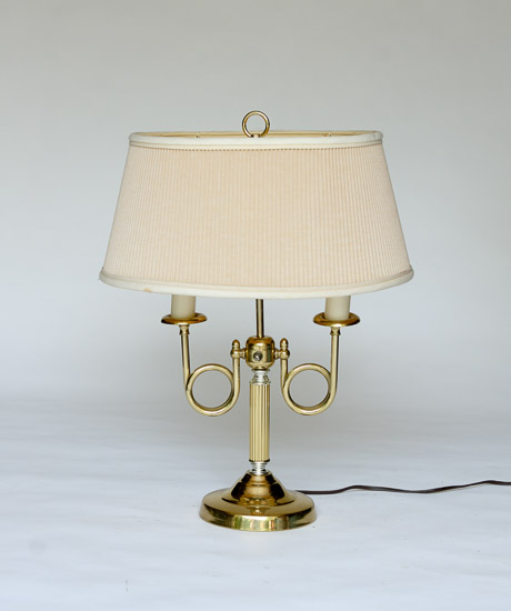 Brass Double Loop Table Lamp $10