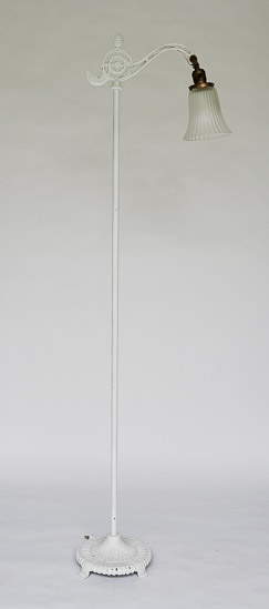 White Iron Floor Lamp