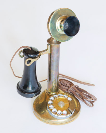 Brass Candlestick Telephone $35