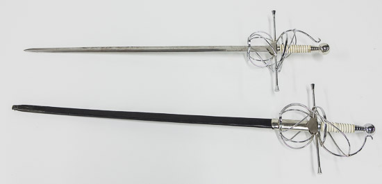 Swords with Wire Hand Guard & Sheath $35 each